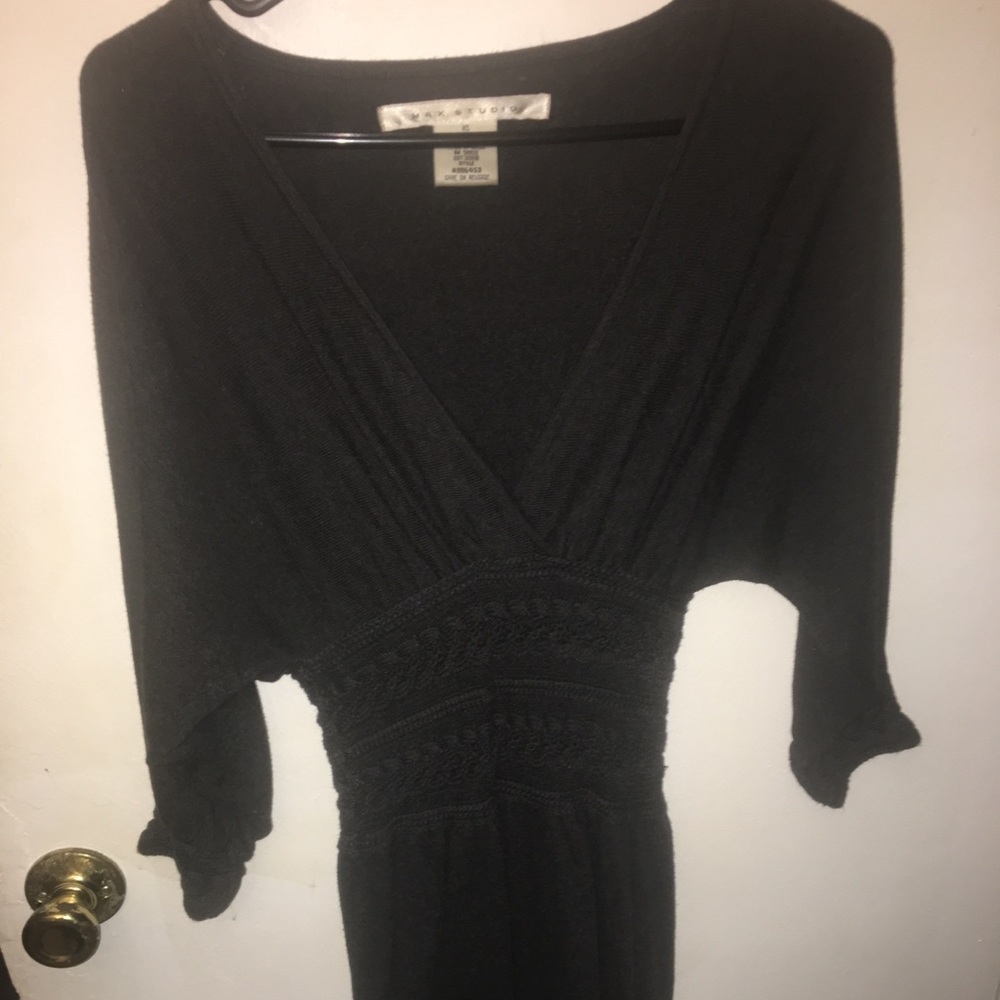 Max Studio Dark Gray Sweater Dress